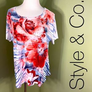 1X Style & Co. Women blouse